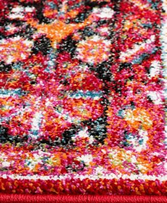 Vintage Hamadan VTH222 Red and Multi 8' x 10' Area Rug