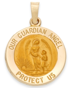 image of Guardian Angel Pendant in 14k Gold