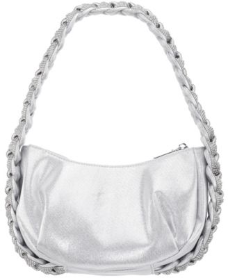 Braided Crystal Hobo Bag