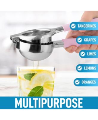 Stainless Steel Lemon Squeezer – Heavy Duty, Solid Metal Bowl, Easy to Use