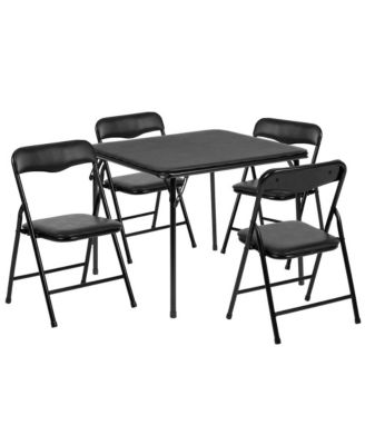 Kids 5 Piece Folding Table And Chair Set - Kids Activity Table Set