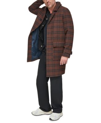 Men's Bexar Plaid Overcoat
