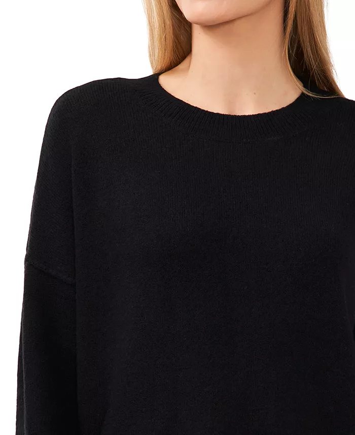 Women's Valentine's Crewneck Elbow Hearts Long-Sleeve Sweater - thumbnail 3