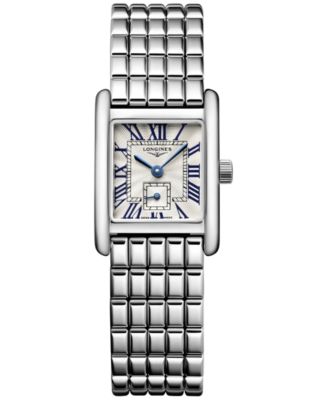 Longines Women s Swiss Mini DolceVita Stainless Steel Bracelet Watch 22x29mm Macy s