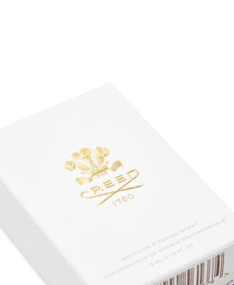 Leather Refillable Travel Atomizer Grey, 0.16 oz.