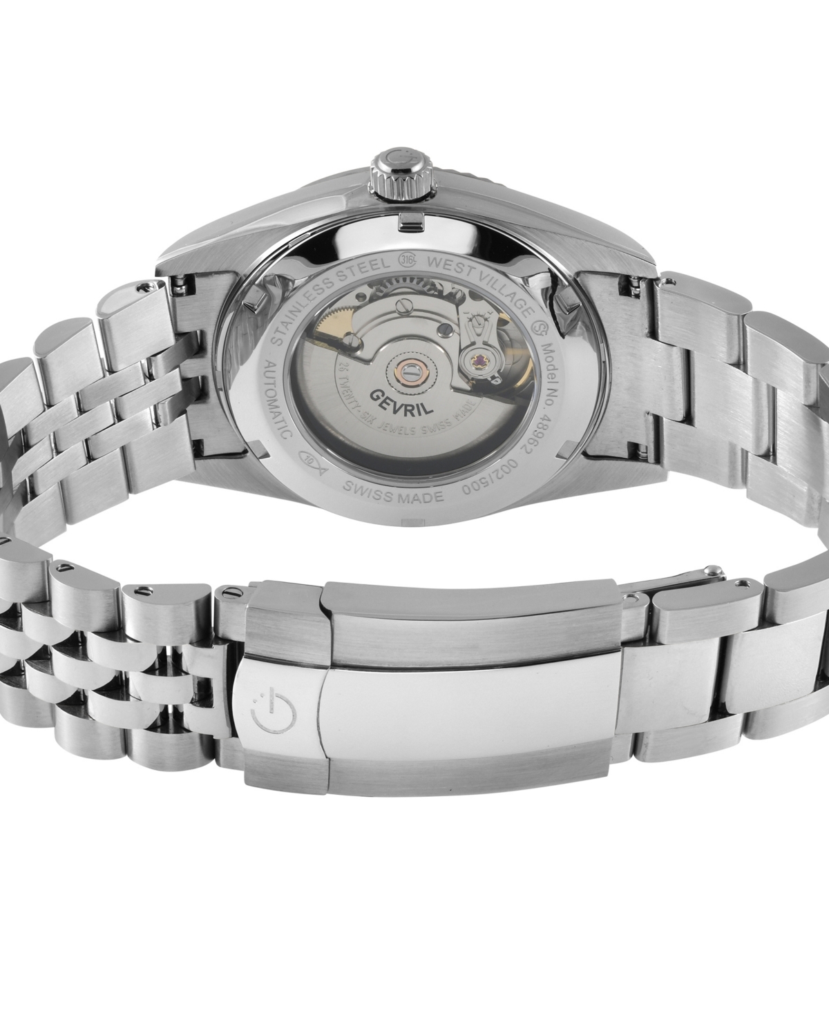 Shop Gevril Men's West Village Fusion Elite Silver-tone Stainless Steel Watch 40mm