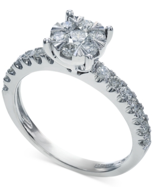 image of Bouquet by Effy Diamond Engagement Ring in 14k White Gold (3/4 ct. t.w.)