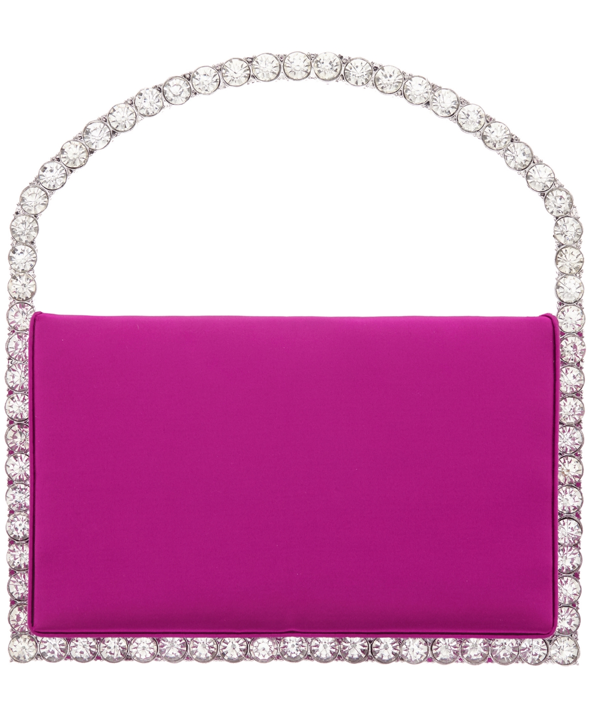 Nina Satin With Crystal Frame Bag In Parfait Pink