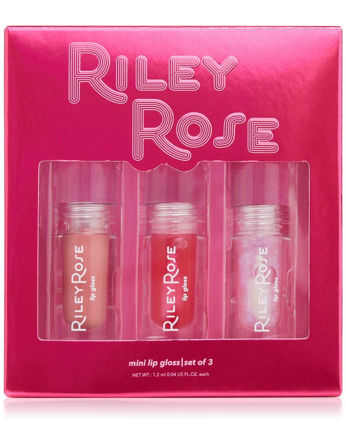 Shop Riley Rose 3-pc. Mini Lip Gloss Set In Rosebud,punchy,frost Bite