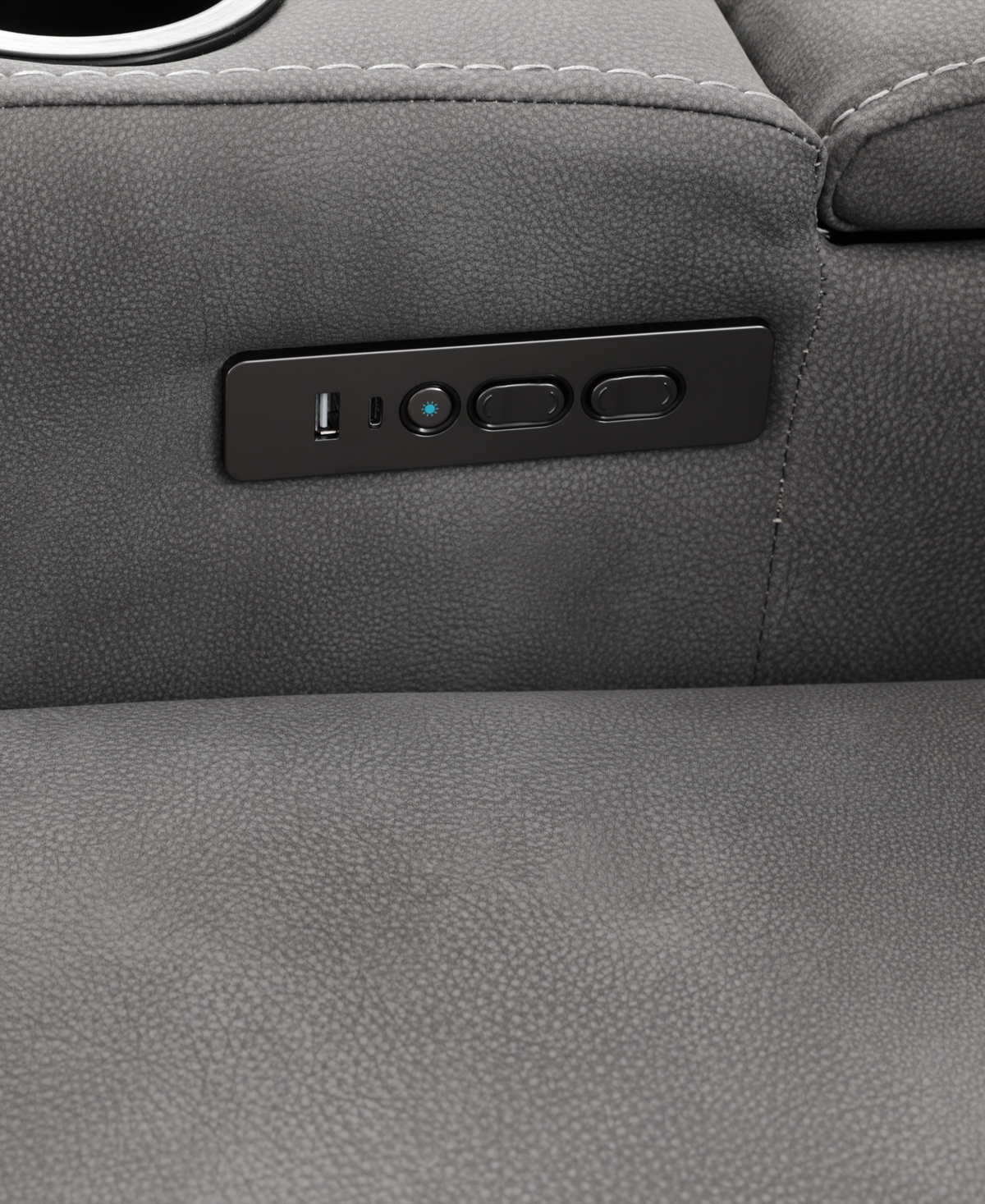 Greymel Zero Gravity Fabric Chair with Power Headrest, Created for Macy's