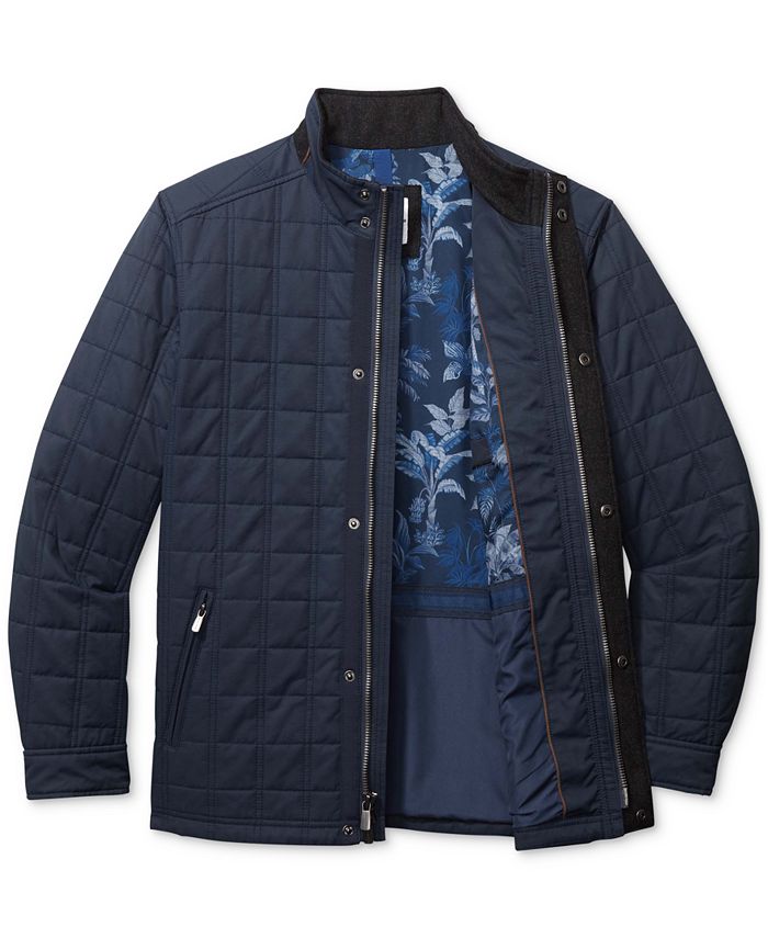 Tommy Bahama Men's Bronson Bay Quilted Water-Resistant Full-Zip Jacket ...