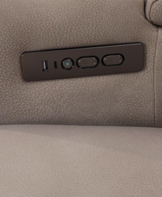 Greymel 37" Zero Gravity Fabric Chair with Power Headrest, Created for Macy's