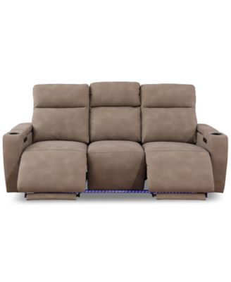Greymel 84"  Zero Gravity Fabric Sofa with Power Headrests, Created for Macy's