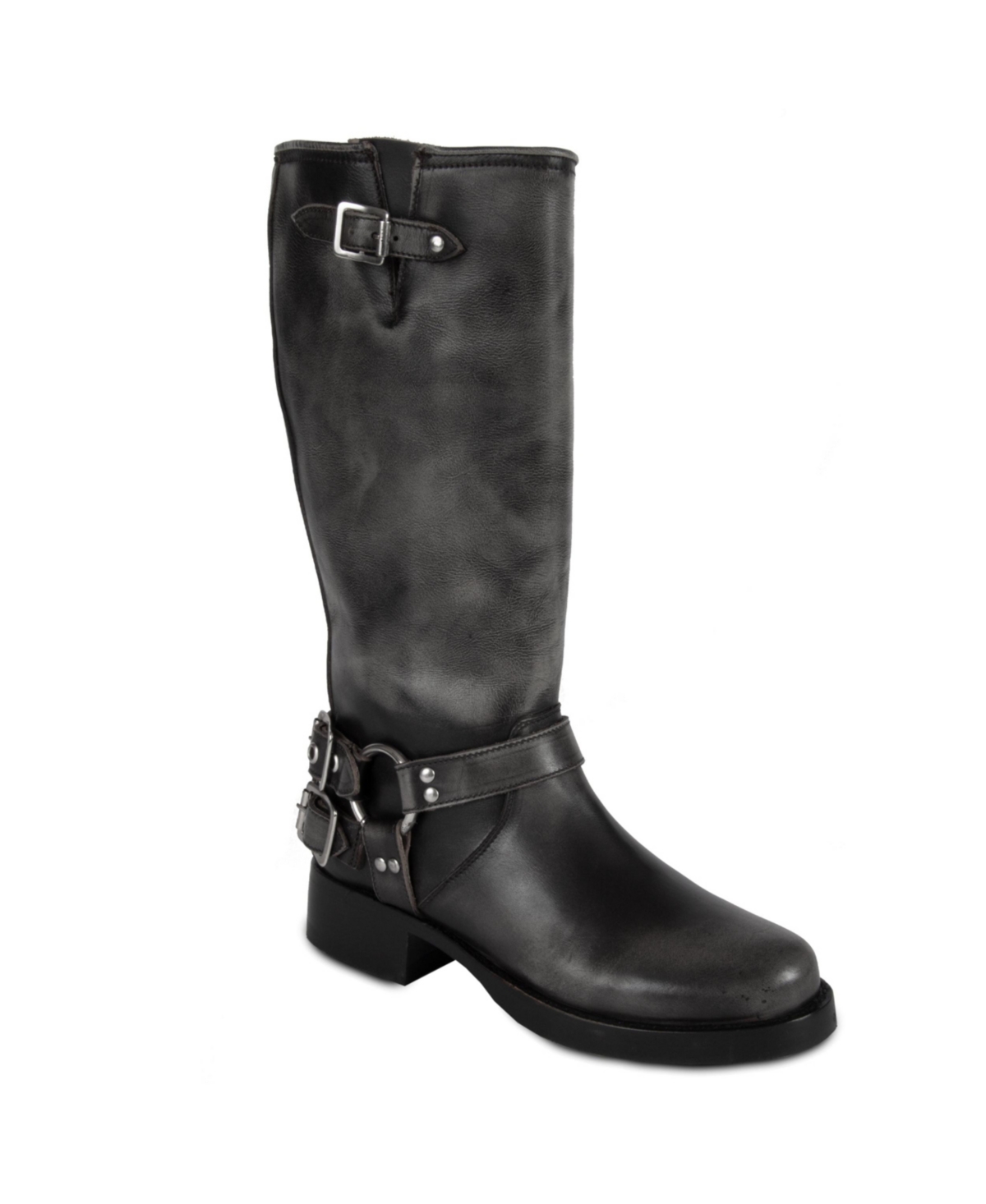 Tall Biker Distressed Boots By Urbnkicks