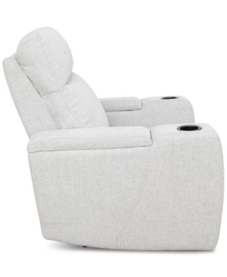 Greymel 37" Zero Gravity Fabric Chair with Power Headrest, Created for Macy's