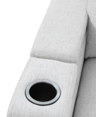 Greymel 84"  Zero Gravity Fabric Sofa with Power Headrests, Created for Macy's