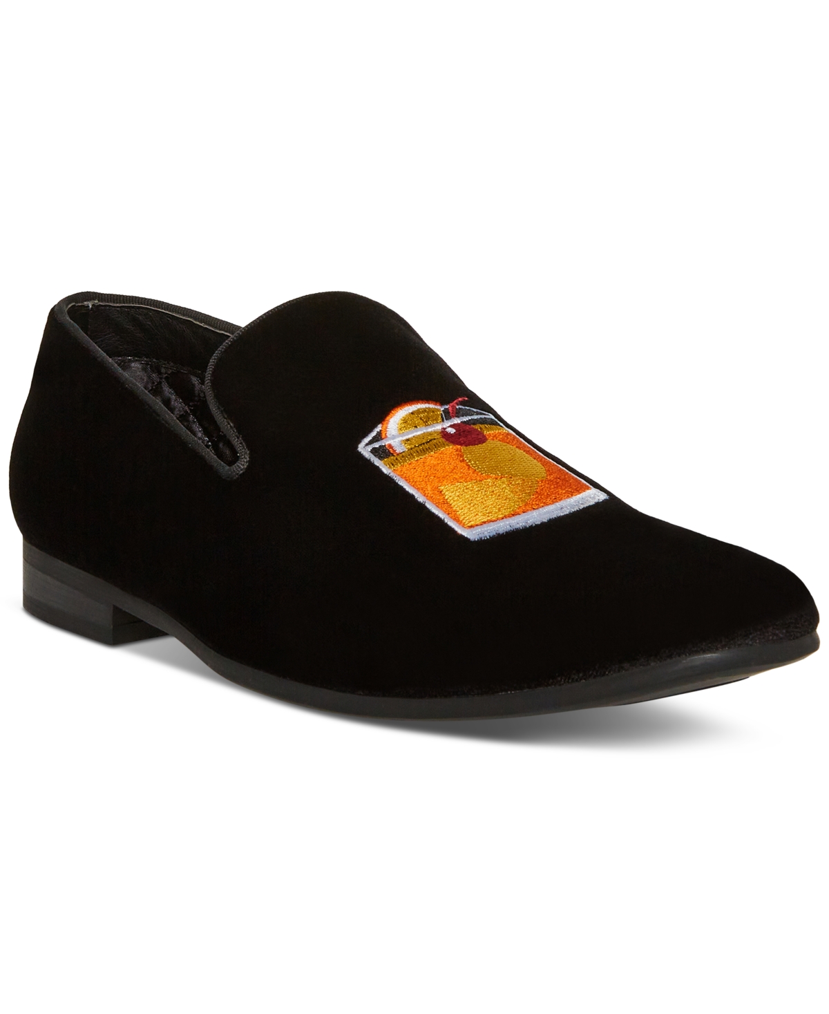 Men's Cipri Velvet Slip-On Loafers - Black Velvet