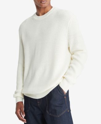 Calvin Klein - Men's Solid-Color Crewneck Long-Sleeve Sweater