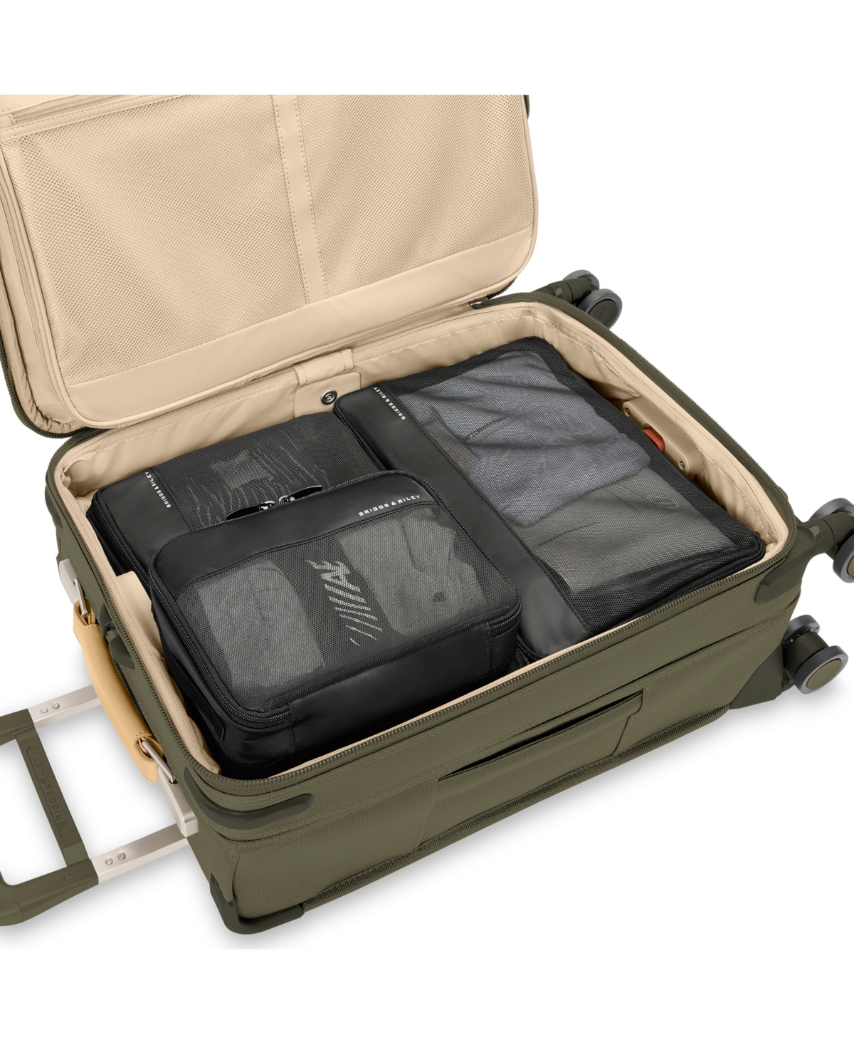Briggs & Riley Travel Essentials Carry On Packing Cube Set In Black
