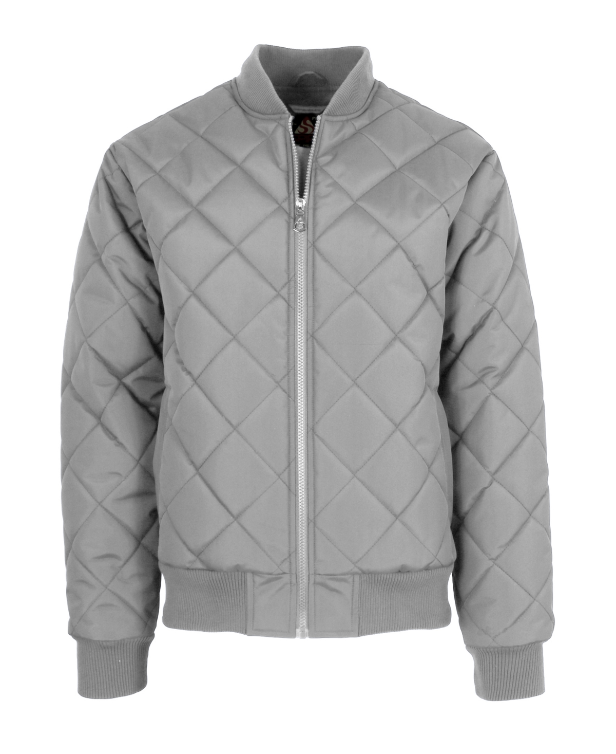 Spire By Galaxy Men's Quilted Bomber Jacket In Gray