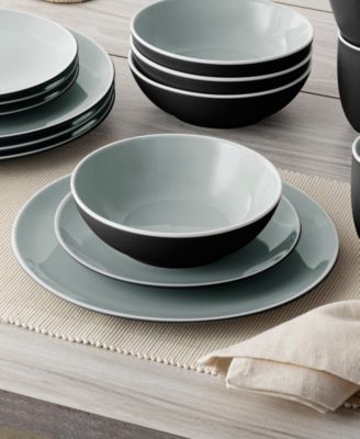 ColorTrio Coupe 16 Piece Dinnerware Set, Service for 4