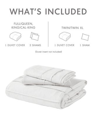 Porter Washed Pleated 2-Pc. Duvet Cover Set, Twin/Twin XL