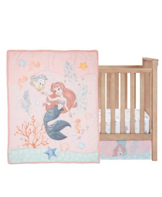 Disney Baby The Little Mermaid 3-Piece Baby Crib Bedding Set
