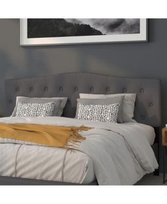 Arched King Button Tufted Upholstered Headboard