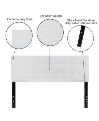 1 PC Metal Quilted Tufted Queen Upholstered Headboard