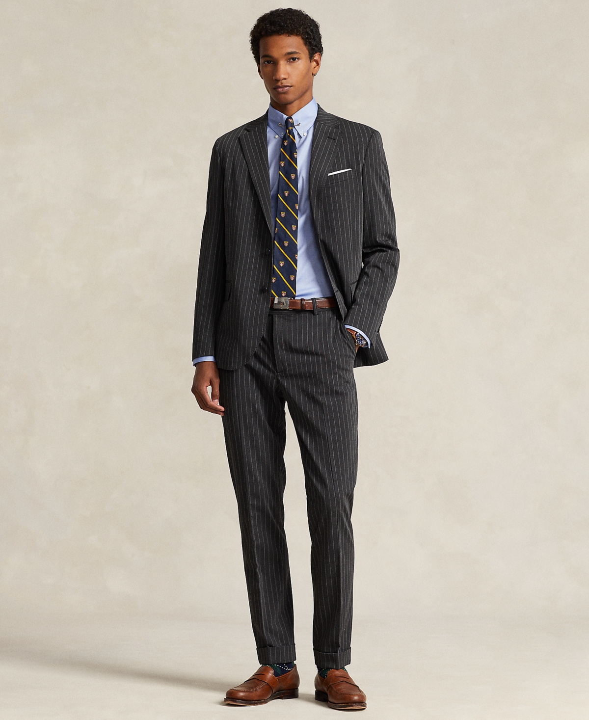 Polo Ralph Lauren Men's Performance Twill Trousers In Dark Grey,grey