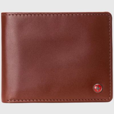 Men's Connor Executive Bifold Wallet | Business Passcase for Men | Premium Leather | Dual ID Windows | RFID Blocking | Gift Box Included
