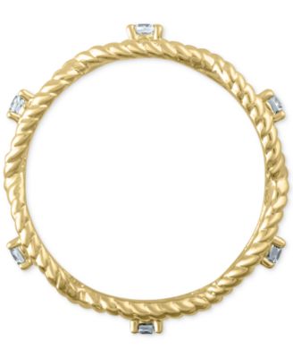 IGI Certified Diamond Braided Rope Band (1/4 ct. t.w.) in 14k Gold