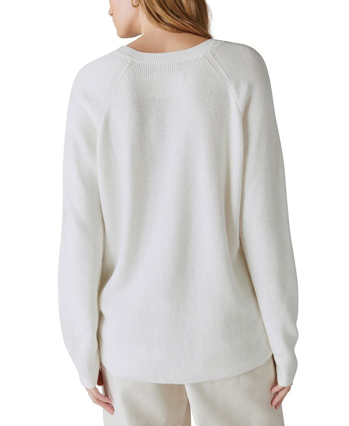 Lucky Brand Women's Cloud Soft V-Neck Sweater - Macy's