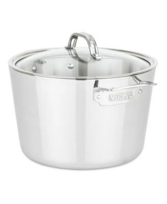 Contemporary Stainless Steel 7-Piece Cookware Set