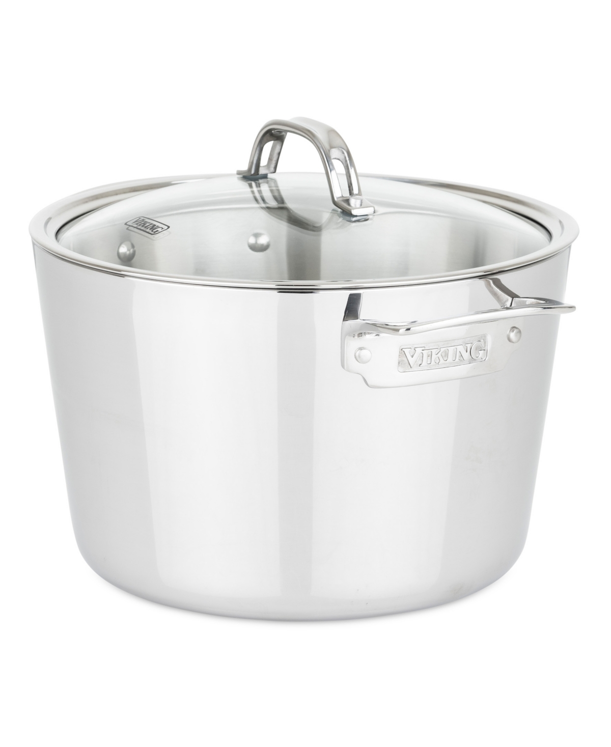 Viking Contemporary Stainless Steel 7-piece Cookware Set In Stainless Steel