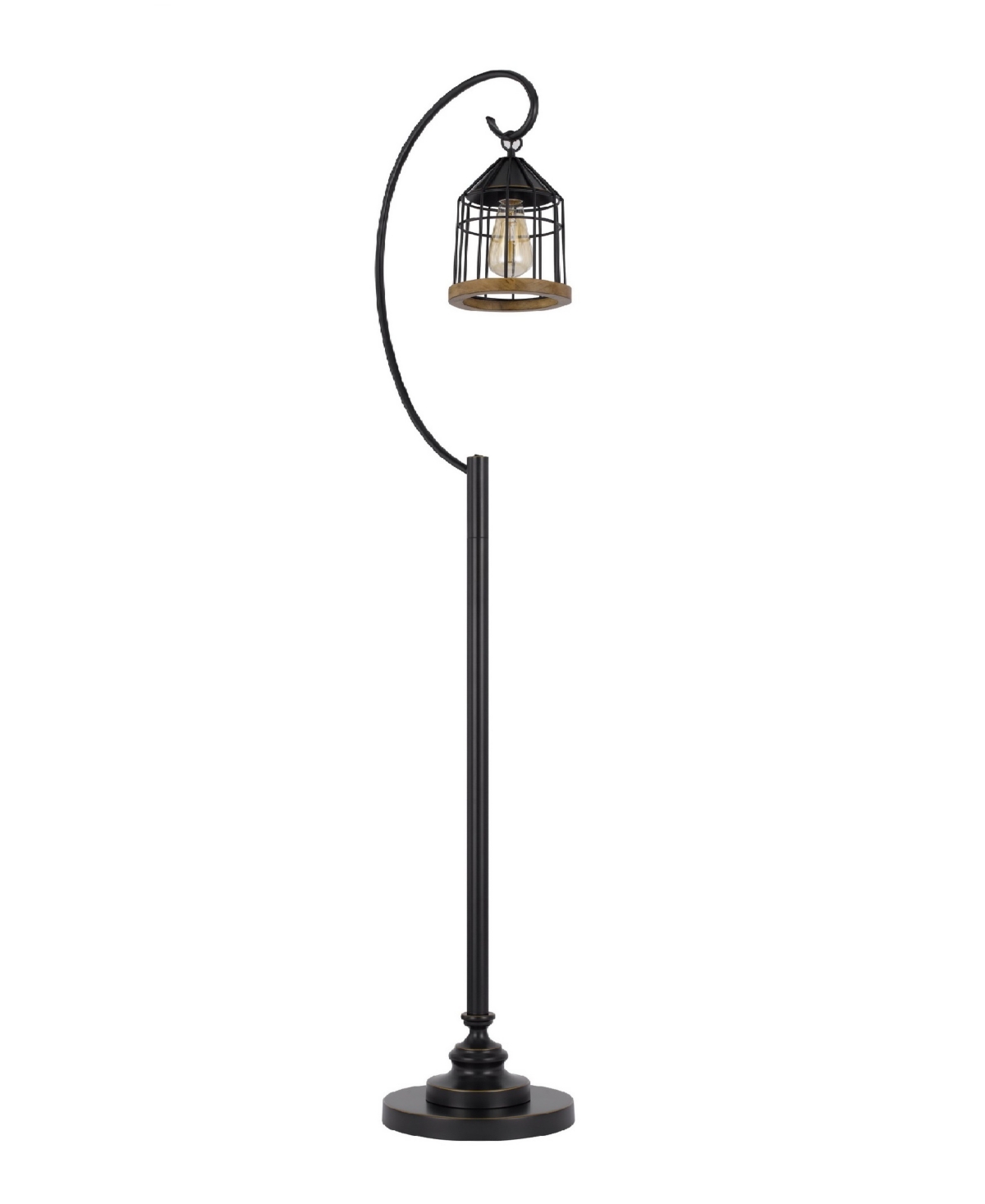 Shop Cal Lighting 63" Height Metal Floor Lamp In Dark Bronze