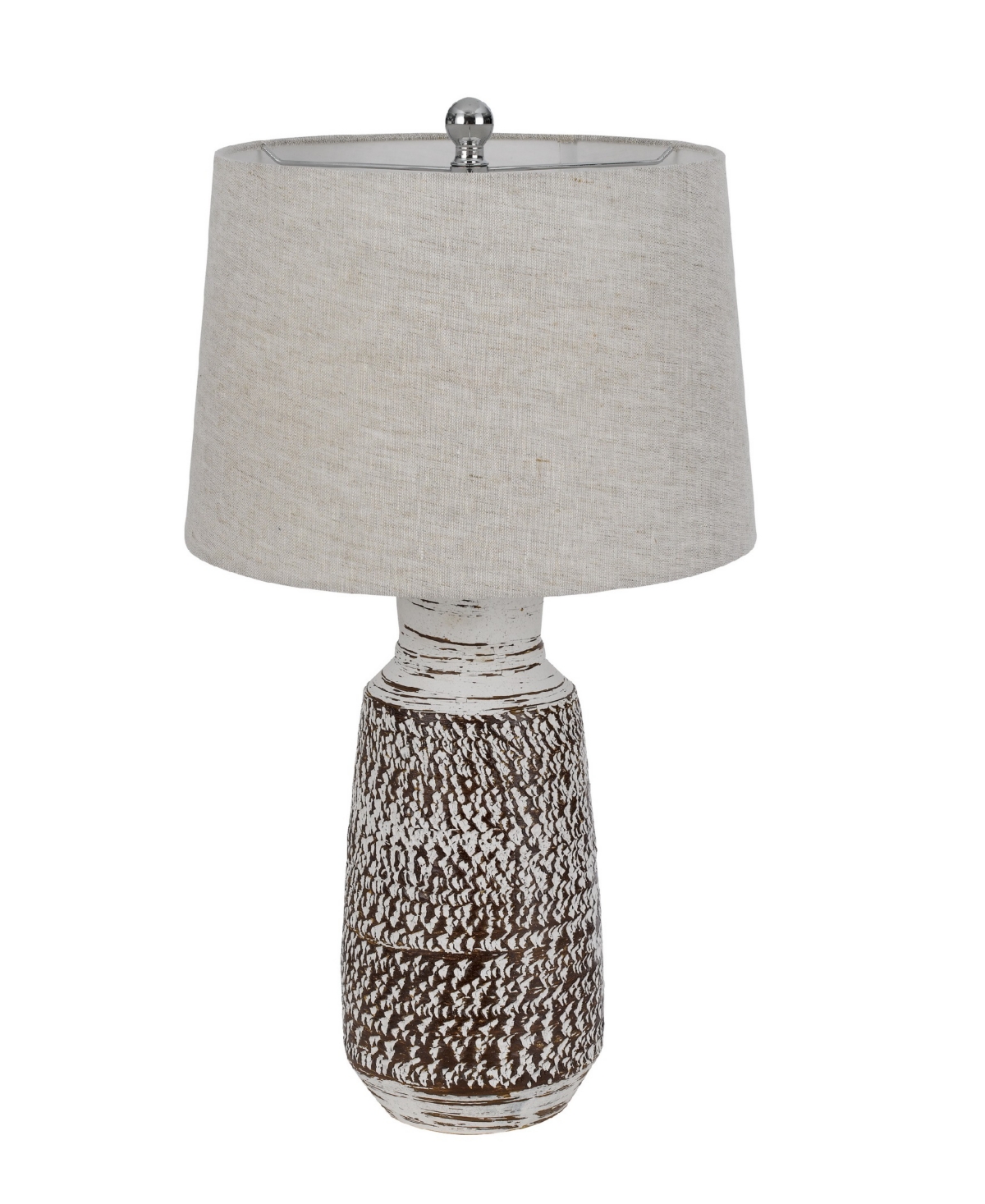 Cal Lighting 27" Height Ceramic Lamp Set In Terra Cotta