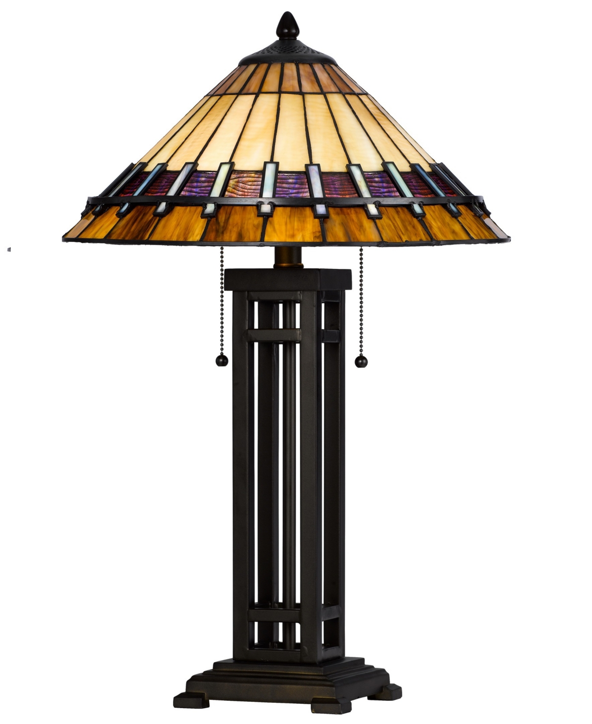 Cal Lighting 25.5" Height Metal And Resin Table Lamp In Dark Bronze