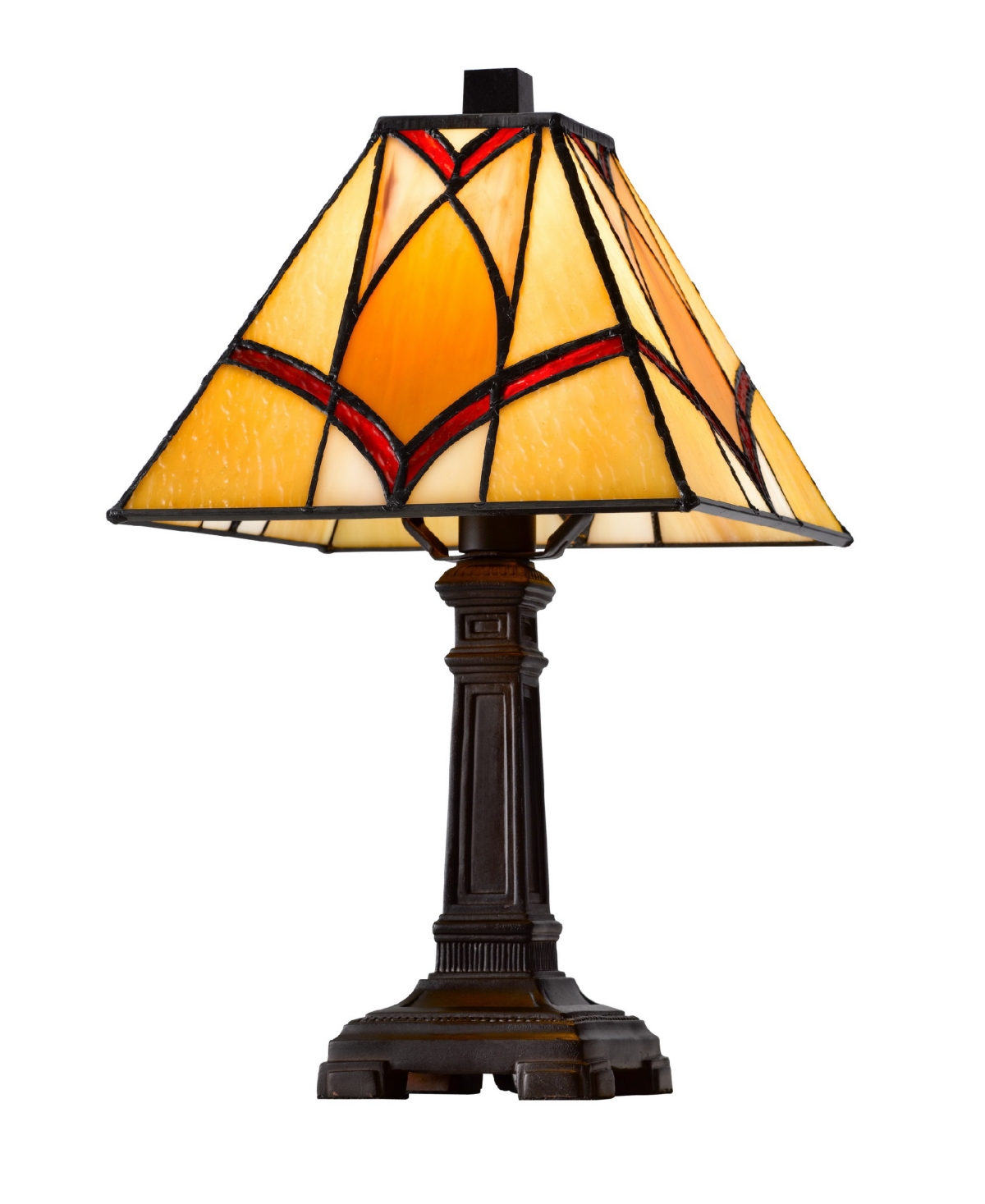 CAL LIGHTING 13.5" HEIGHT METAL AND RESIN ACCENT LAMP 