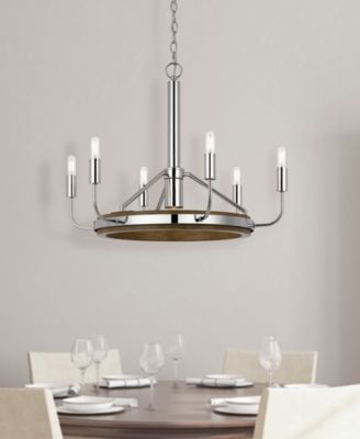 Saluda 6 Light 20" Height Metal Chandelier