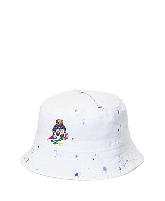 Polo Ralph Lauren Baby Boys Paint Splatter Polo Bear Bucket Hat - Macy's