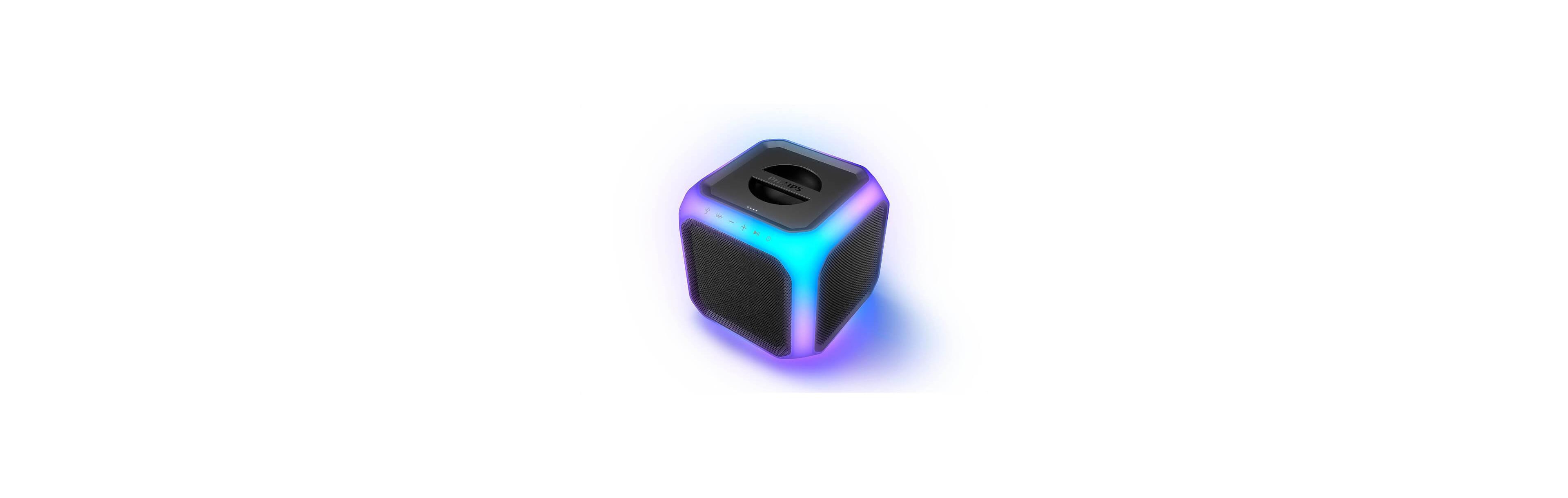 Philips X7207 Bluetooth Party Cube Speaker - Black