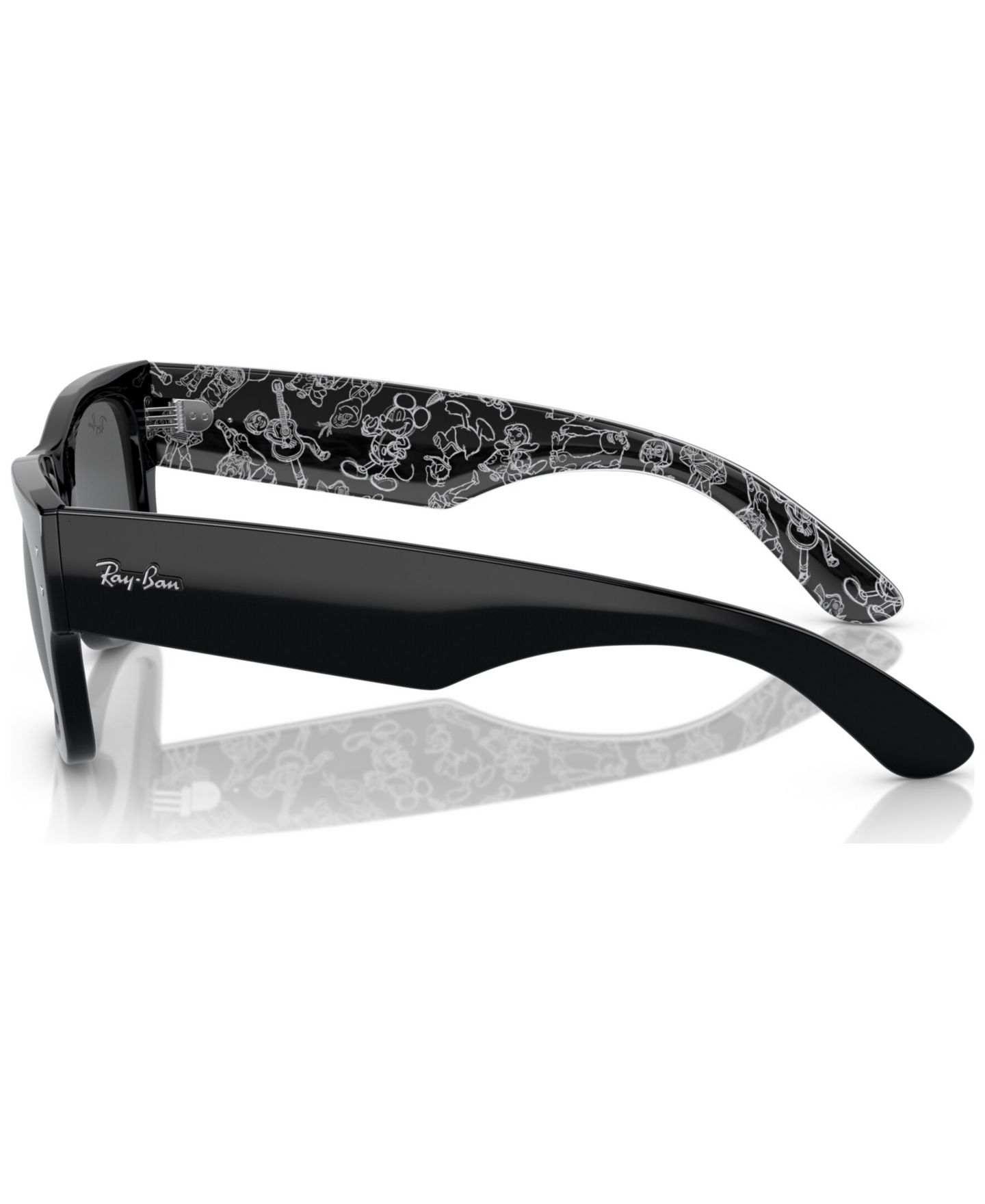 Солнцезащитные очки Ray-Ban Unisex Mega Wayfarer Disney 100th Anniversary Sunglasses, RB0840S, цвет: Чёрный — фото 5