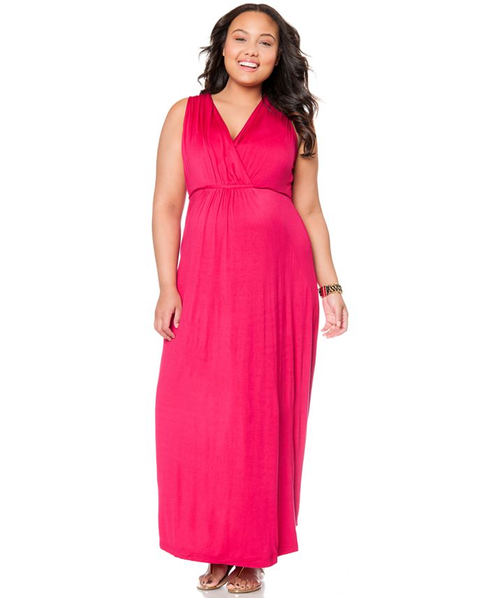 Motherhood Maternity Plus Size Sleeveless Babydoll Maxi Dress Macy's