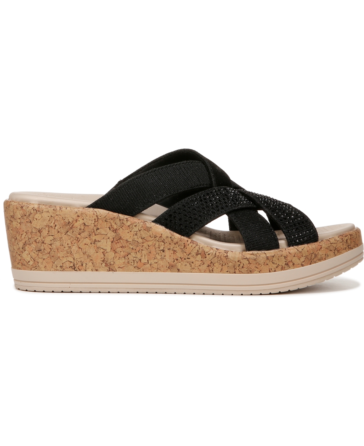 BZees Reign Washable Strappy Wedge Sandals