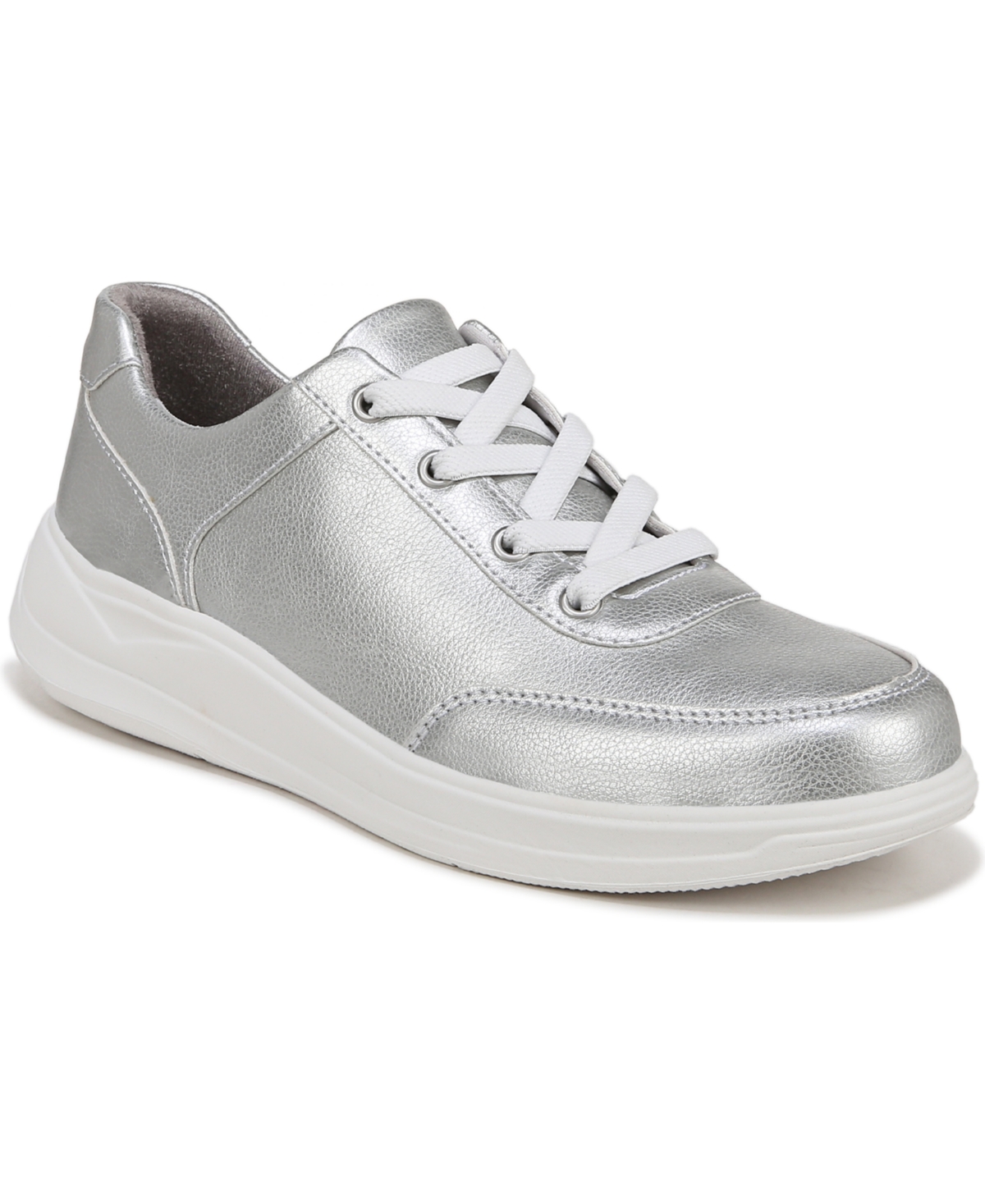 Times Square Washable Slip-on Sneakers - Silver Faux Leather