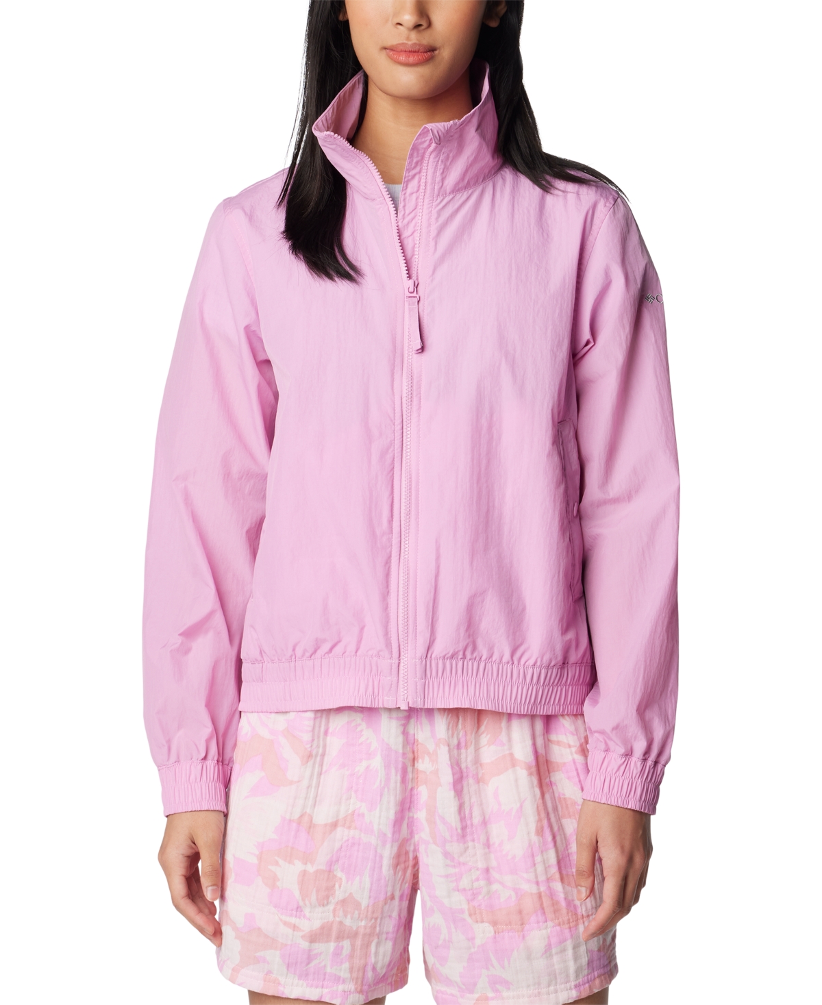 Shop Columbia Women's Time Is Right Windbreaker In Cosmos