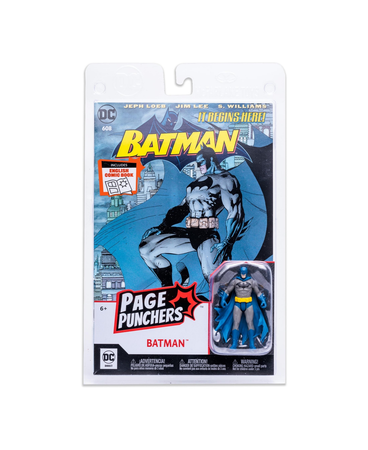 Dc Direct Batman With Comic Dc Page Punchers 3" Figure In Multi