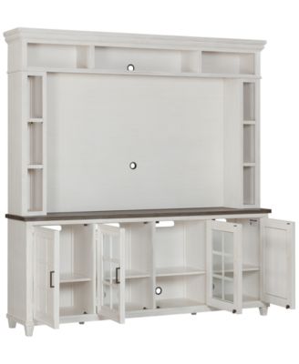 84&amp;quot; Dawnwood 2PC TV Console Set (84&amp;quot; Console with 4 Doors and Hutch)