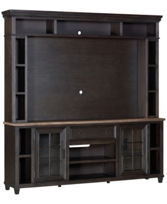 84" Dawnwood 2PC  TV Console Set (84" Console and Hutch)